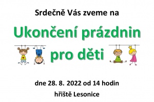 Ukončení prázdnin na hřišti