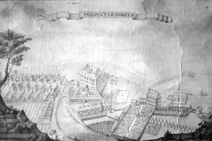 LESONICE - mapa 1774 - vyobrazení obce