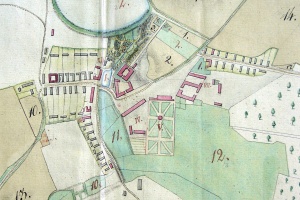 LESONICE - mapa obce 1810