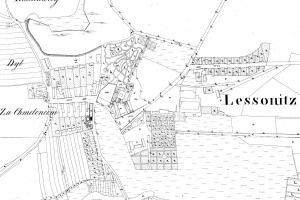 Lesonice - mapa stabilního katastru 1824