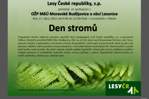 Den stromů v Oboře - pozvánka