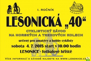 Cyklistický závod - Lesonická "40"