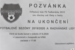 Ukončení fotbalové sezóny